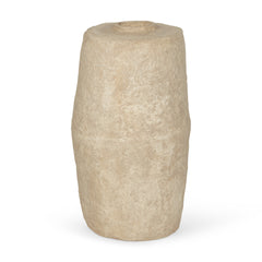 Rama Beige Large Paper Mache Floor Vase