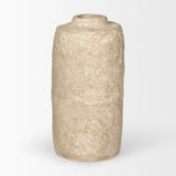 Rama Beige Small Paper Mache Floor Vase - Ornate Home