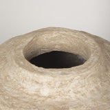 Rama Beige Small Paper Mache Floor Vase - Ornate Home