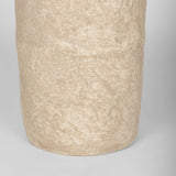 Rama Beige Small Paper Mache Floor Vase - Ornate Home