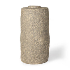 Rama Gray Small Paper Mache Floor Vase - Ornate Home