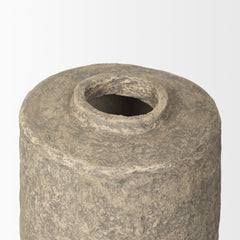 Rama Gray Small Paper Mache Floor Vase - Ornate Home