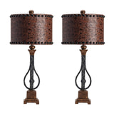 Rambler Bronze /Brown Table Lamp (Set of 2) - Ornate Home