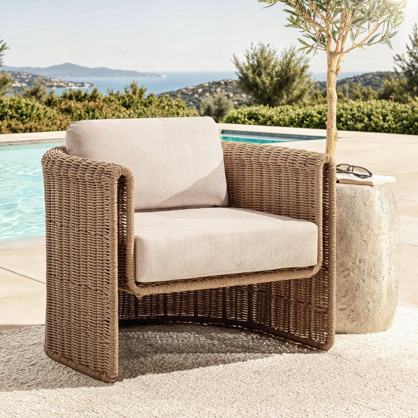 Rami Natural Outdoor Accent Chair - Ornate Home