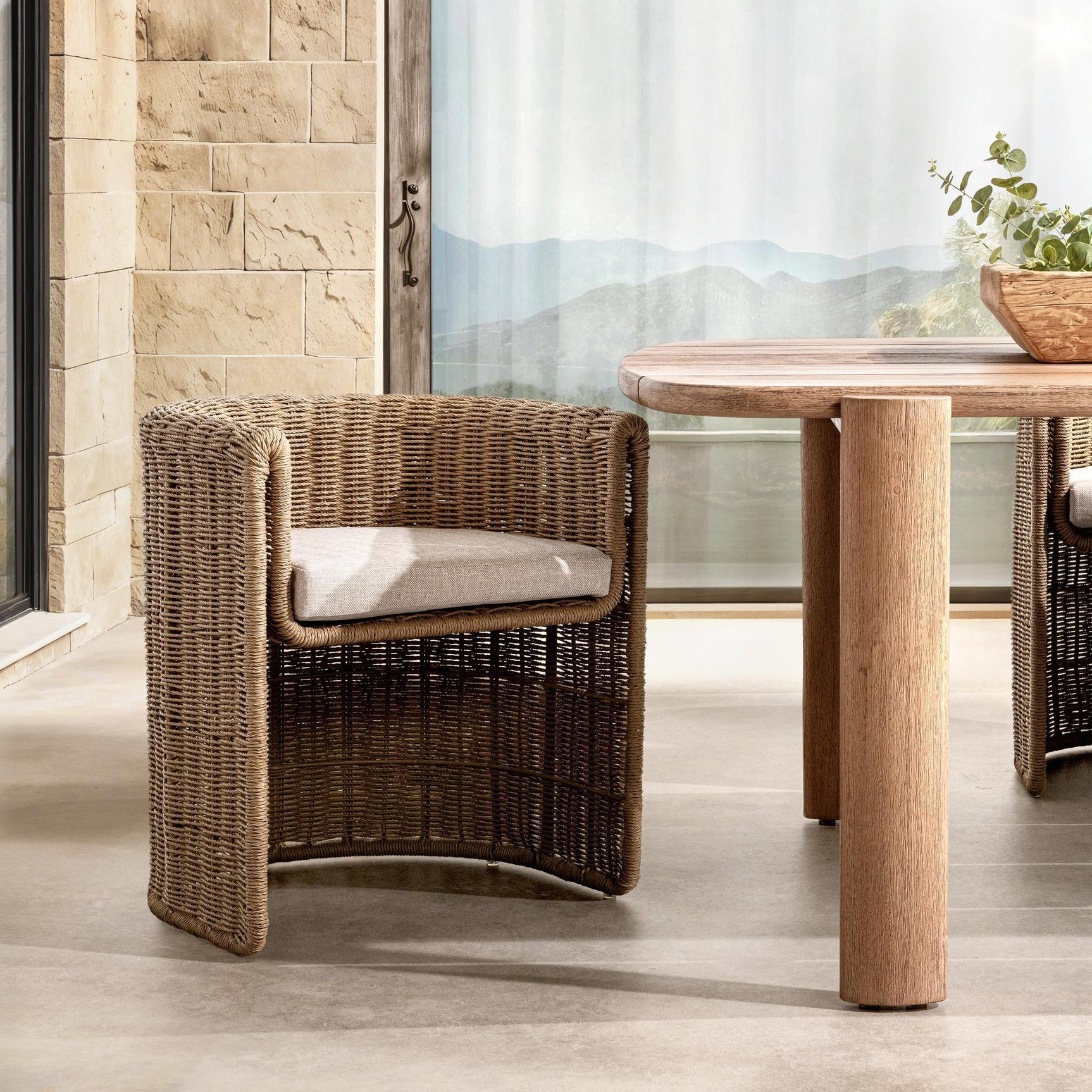 Rami Natural Outdoor Dining Chair - Ornate Home