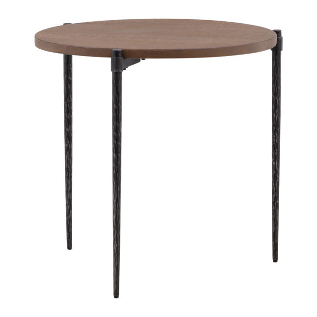 Ramirez Brown/Black Side Table - Ornate Home
