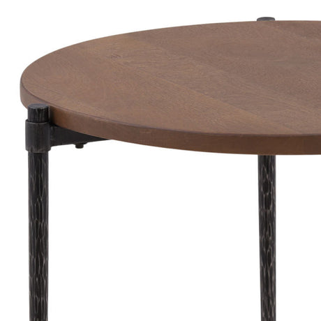 Ramirez Brown/Black Side Table - Ornate Home