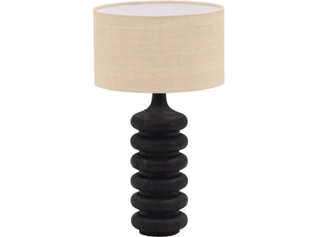 Ramiro Black/Beige Table Lamp - Ornate Home