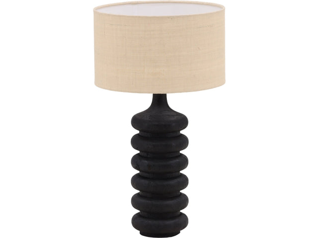 Ramiro Black/Beige Table Lamp - Ornate Home