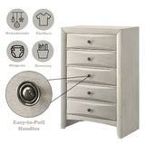 Ramondi Antique White Chest - Ornate Home