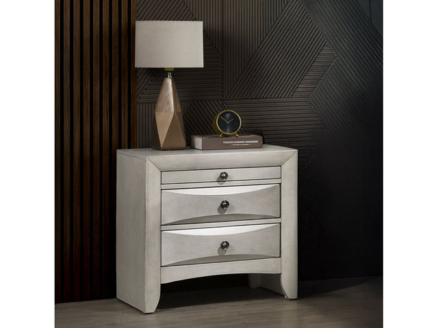 Ramondi Antique White Nightstand - Ornate Home