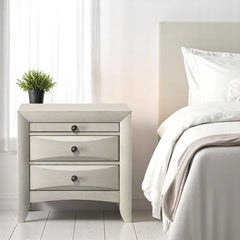 Ramondi Antique White Nightstand - Ornate Home