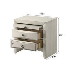 Ramondi Antique White Nightstand - Ornate Home