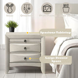 Ramondi Antique White Nightstand - Ornate Home