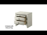 Ramondi Antique White Nightstand - Ornate Home