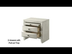 Ramondi Antique White Nightstand - Ornate Home
