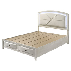 Ramondi Antique White Queen Bed - Ornate Home