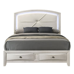 Ramondi Antique White Queen Bed - Ornate Home