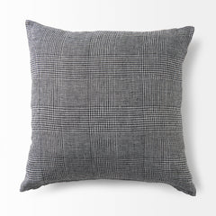 Ramone Black/White 20x20 Fabric Pillow Cover - Ornate Home