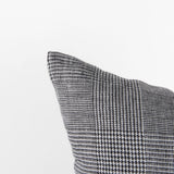 Ramone Black/White 20x20 Fabric Pillow Cover - Ornate Home