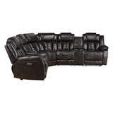 Ramone Brown 3-Piece Power Reclining Sectional - Ornate Home