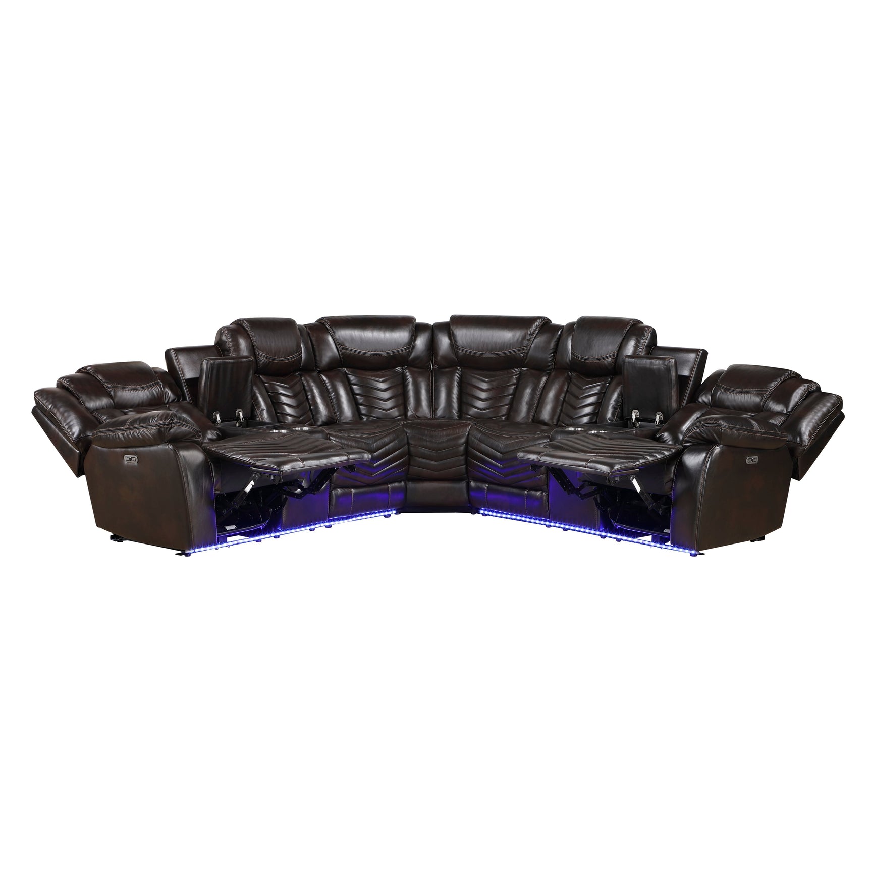 Ramone Brown 3-Piece Power Reclining Sectional - Ornate Home