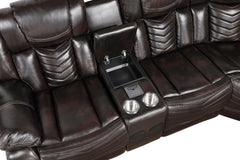 Ramone Brown 3-Piece Power Reclining Sectional - Ornate Home