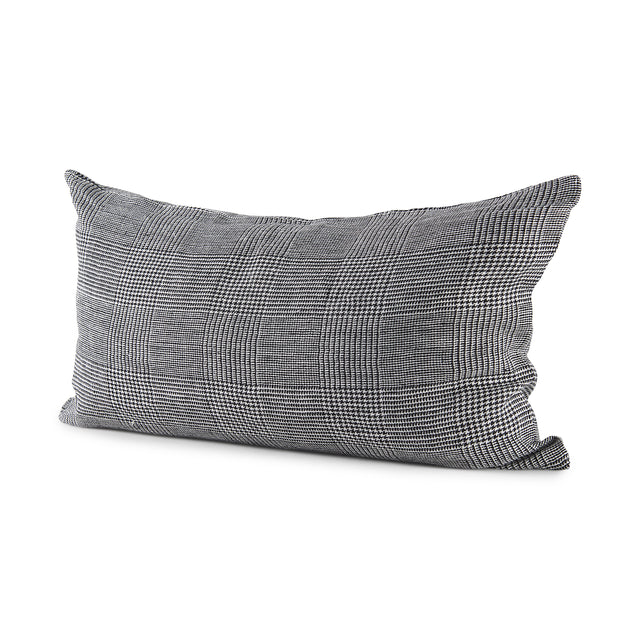Ramone White/Black 14x26 Fabric Pillow Cover - Ornate Home