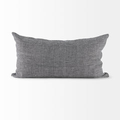Ramone White/Black 14x26 Fabric Pillow Cover - Ornate Home