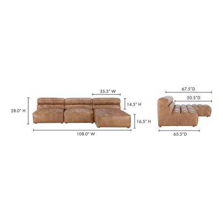Ramsay Brown Signature Modular Sectional - Ornate Home