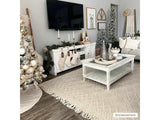 Ramsbury Beige Trellis Wool Rug - Ornate Home