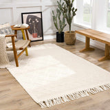 Ramsbury Beige Trellis Wool Rug - Ornate Home