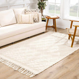 Ramsbury Beige Trellis Wool Rug - Ornate Home