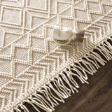 Ramsbury Beige Trellis Wool Rug - Ornate Home