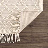 Ramsbury Beige Trellis Wool Rug - Ornate Home