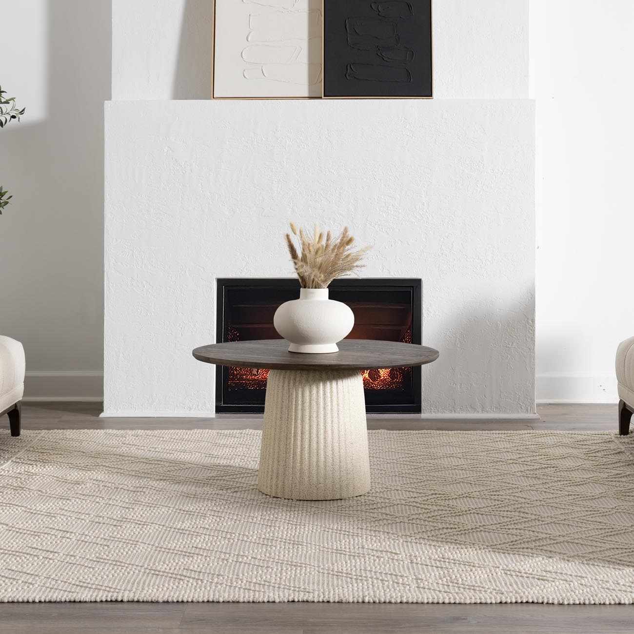 Ramsbury Beige Trellis Wool Rug - Ornate Home