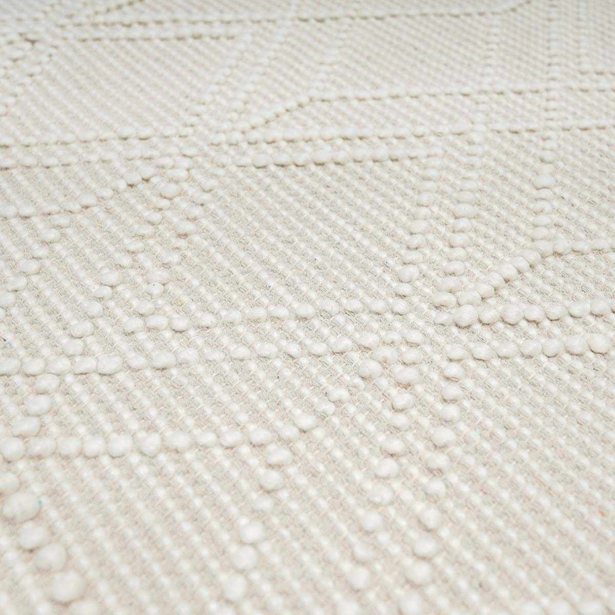 Ramsbury Beige Trellis Wool Rug - Ornate Home