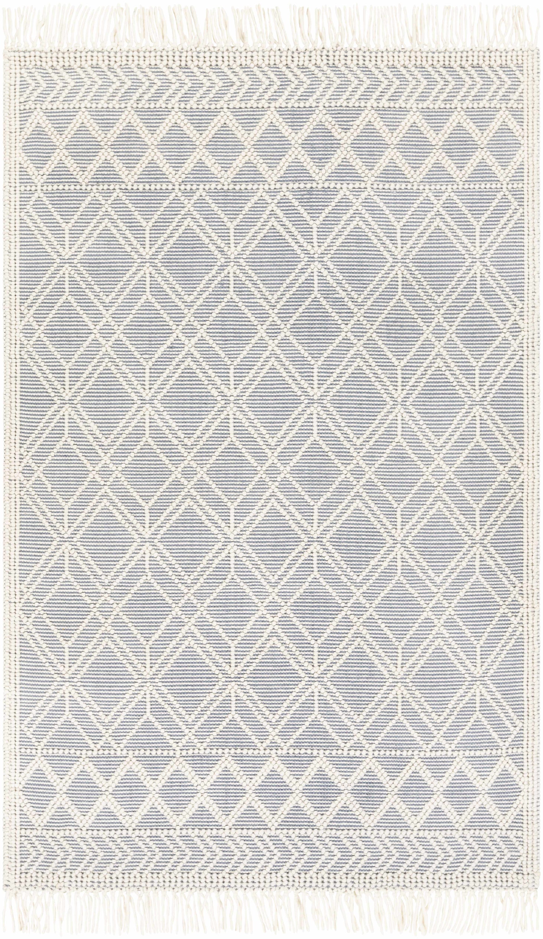 Ramsbury Denim Blue Wool Rug - Ornate Home