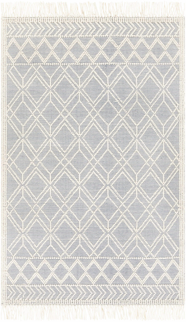 Ramsbury Denim Blue Wool Rug - Ornate Home