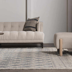Ramsbury Denim Blue Wool Rug - Ornate Home