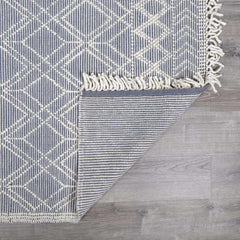 Ramsbury Denim Blue Wool Rug - Ornate Home