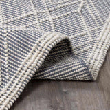 Ramsbury Denim Blue Wool Rug - Ornate Home