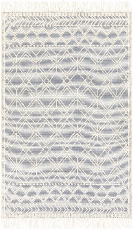 Ramsbury Ivory & Blue Area Rug - Ornate Home