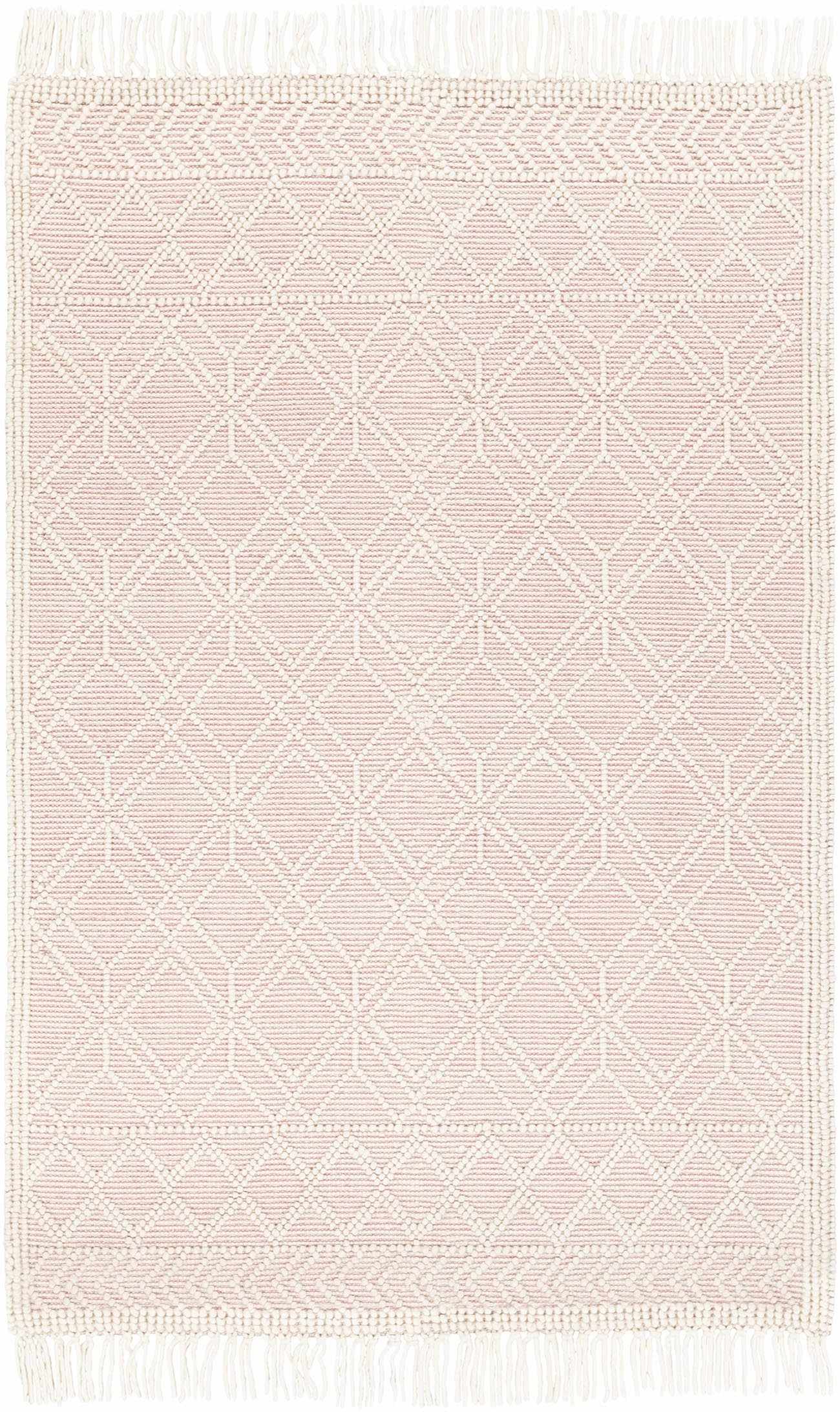 Ramsbury Soft Pink Wool Rug - Clearance - Ornate Home
