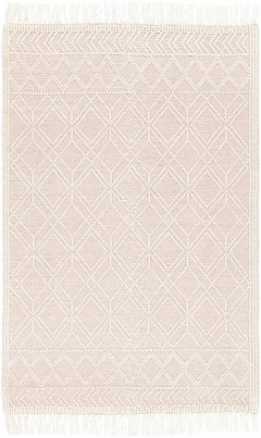 Ramsbury Soft Pink Wool Rug - Clearance - Ornate Home