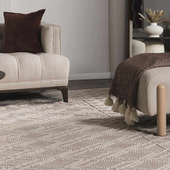 Ramsbury Soft Pink Wool Rug - Clearance - Ornate Home