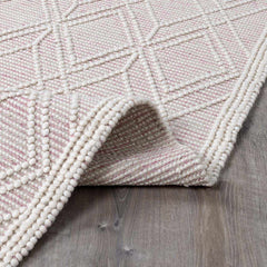 Ramsbury Soft Pink Wool Rug - Clearance - Ornate Home