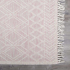 Ramsbury Soft Pink Wool Rug - Clearance - Ornate Home