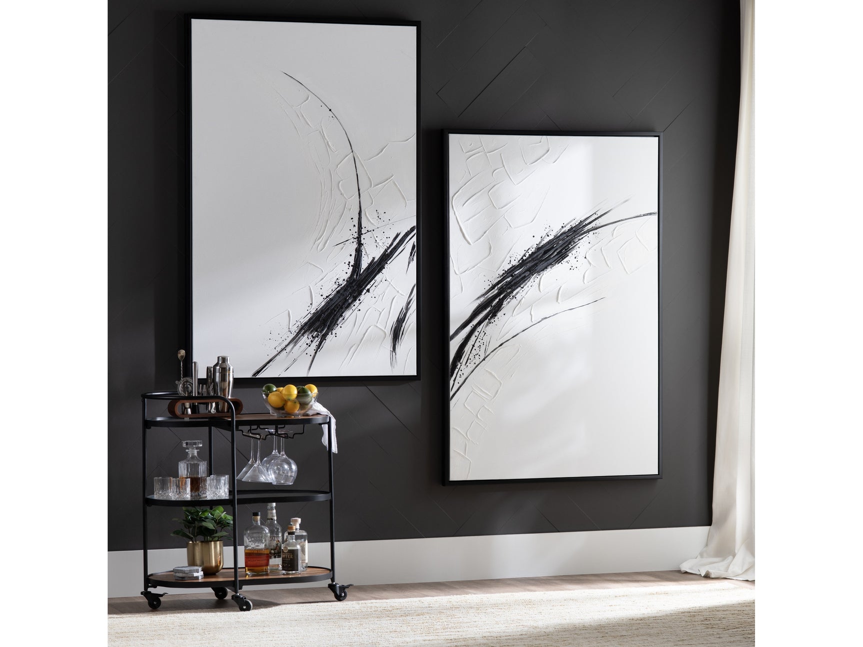 Ramsey Black/White Canvas