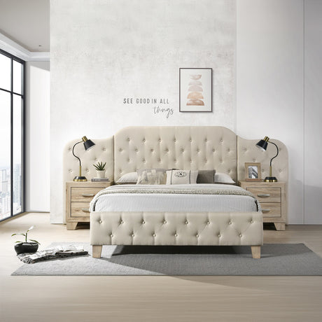 Ranallo Beige Queen Bed - Ornate Home